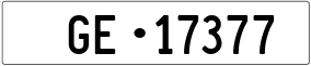 Trailer License Plate